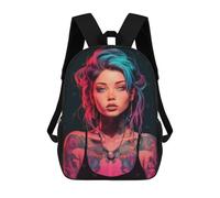 sinyumoney Cute Tattoo Girl Mochila Ligera Para Aeropuerto, Estudiantes Universitarios Y Mochileros: Perfecta Para Viajes, Trabajo Y Uso Diario 17inch