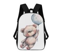 sinyumoney Cute Teddy Bear Balloon Mochila Escolar Grande Para Niños Para El Campus, Actividades Al Aire Libre, Viajes Y Deportes 17inch