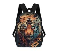 sinyumoney Cute Tiger Animal Cartoon Mochila Escolar Infantil Con Impresión 3D, Mochila Escolar Informal Para Niños De Primaria Y Secundaria 17inch