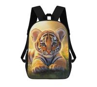 sinyumoney Cute Tiger Cub Baby Mochilas Impresas En 3D Para Niños 17inch Mochilas De Moda Informales Para El Día A Día, Bolsas De Viaje, Mochilas Informales Para Exteriores Para Niños Y Niñas
