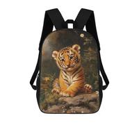sinyumoney Cute Tiger Cub Mochilas Impresas En 3D Para Niños, Mochila Escolar, Mochila De Moda Para Niños De Primaria Y Secundaria 17inch