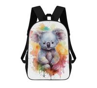 sinyumoney Cute Watercolor Baby Koala Mochila Escolar Infantil Impresa En 3D Para Niños, Mochila De Viaje De Alta Capacidad, Mochilas Para Libros De 17 Pulgadas Para Niños