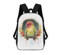 sinyumoney Cute Watercolor Lovebird Mochila Escolar Grande Y Ligera, Mochila Informal Para El Campus, Actividades Al Aire Libre, Viajes Y Deportes 17inch