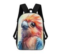 sinyumoney Cute Watercolor Parrot Mochila Infantil De Moda Divertida Mochila Escolar Para Niños Y Adolescentes Con Impresión 3D Para Niños 17inch