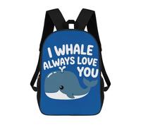 sinyumoney Cute Whale Love Pun Illustration Mochilas Para Niños Mochila Escolar Mochila Escolar Impresa En 3D Mochilas Escolares De Moda Para Niños De Primaria Y Secundaria 17inch