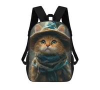 sinyumoney Cute Witch Cat Mochila Escolar Para Niños, Mochila Escolar De Gran Capacidad Para Niños, Mochila Escolar 3D, Regalos Para Niños 17inch