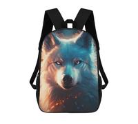 sinyumoney Cute Wolf Mochila Escolar Grande Y Ligera, Mochila Informal Para El Campus, Actividades Al Aire Libre, Viajes Y Deportes 17inch