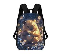 sinyumoney Cute Wombat Dreamy Artwork - Little Paws Mochila Infantil Con Impresión 3D, Mochila Escolar Para Niños, Mochila Informal Divertida Para Niños Y Adolescentes 17inch