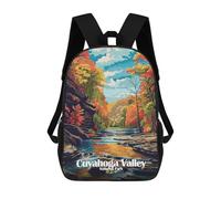 sinyumoney Cuyahoga Valley National Park Illustration Mochilas Infantiles Mochila Escolar Mochila Impresa En 3D Para Niños Mochilas De Viaje Bolsas Para Libros Mochila Escolar Para Niños 17inch