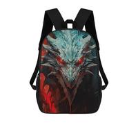 sinyumoney Cyan Red Dragon Mochila Escolar Infantil Impresa En 3D Para Niños, Mochilas De Viaje De Alta Capacidad, Bolsas Para Libros, Mochila Escolar Infantil 17inch