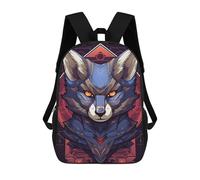 sinyumoney Cyber Fox Armor Artwork Mochila Escolar, Mochila De Negocios, Mochila Impermeable Para Libros, Para Acampar, Aventuras Al Aire Libre Y Viajes Diarios 17inch