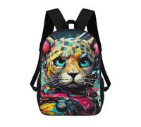 sinyumoney Cyber Leopard Armor Suit Mochilas Impresas En 3D Para Niños 17inch Mochilas De Moda Informales Para El Día A Día, Bolsas De Viaje, Mochilas Informales Para Exteriores Para Niños Y Niñas