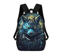 sinyumoney Cyber Wolf Armor Design Mochila Escolar Para Secundaria Y Preparatoria. Mochila Informal Para Adolescentes, Chicas, Chicos, Mujeres Y Hombres. 17inch