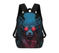sinyumoney Cyber Wolf Goggles Mochilas Impresas En 3D Para Niños 17inch Mochilas De Moda Informales Para El Día A Día, Bolsas De Viaje, Mochilas Informales Para Exteriores Para Niños Y Niñas