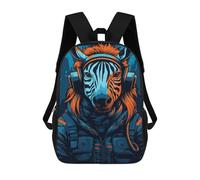 sinyumoney Cybernetic Zebra in Space Suit Mochilas Escolares De Moda Para Papelería, Impermeables, Informales, Para Hombres, Mujeres Y Adolescentes 17inch