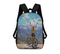 sinyumoney Cyclist Celebrating Victory Landscape Mochila Grande, Ligera E Informal Para El Campus, Actividades Al Aire Libre, Viajes Y Deportes 17inch