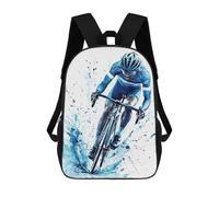 sinyumoney Cyclist in Action Mochilas Infantiles Escolares Impresas En 3D, Mochilas Para Niños, Mochilas De Viaje Para Niños Y Niñas, Mochilas Escolares Para Niños 17inch