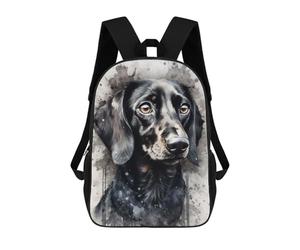 sinyumoney Dachshund Dog Black Ink Mochilas Escolares Mochila Escolar Ligera Mochila De Día Mochila Para Libros Para La Universidad Para Hombres/mujeres 17inch