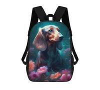 sinyumoney Dachshund Dog Fantastical Mochila Escolar Impresa En 3D Para Niños Y Niñas, Mochila Escolar, Mochila De Viaje Para Niños 17inch