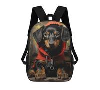 sinyumoney Dachshund Dog Puppy Pup Mochila Ronaldo, Mochila Infantil, Mochila Escolar Para Estudiantes, Mochila Para Libros, Mochila Escolar Impresa En 3D Para Niños Y Niñas, 17inch