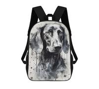 sinyumoney Dachshund Dog Watercolor Mochila Escolar Para Niñas Y Niños, Mochilas De Gran Capacidad, Mochilas Ligeras Para Niños Y Estudiantes 17inch