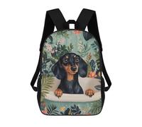 sinyumoney Dachshund in A Bathub Mochila Escolar Para Niños De 17 Pulgadas, Mochila Informal De Viaje Para Niños Y Niñas, Mochila De Gran Capacidad Para El Día A Día 17inch