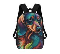 sinyumoney Dachshund Style 1 Mochila Infantil, Mochila Escolar Para Niños, Mochila Escolar Infantil Con Estampado 3D De Dibujos Animados, Mochila De Gran Capacidad Para Niños Y Niñas 17inch