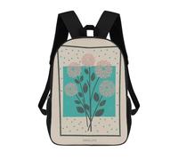 sinyumoney Dahlia Floral Mid Century Mochilas Infantiles Impresas En 3D Para Niños. Mochilas De Viaje De Moda Para Niños. Mochila Escolar Para Estudiantes De Primaria Y Secundaria.