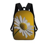 sinyumoney Daisy with Water Droplets on Yellow Mochila Escolar Infantil De 17 Pulgadas Con Estampado 3D De Películas De Anime Para Niños, Mochila De Viaje, Mochila Escolar Infantil