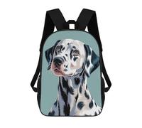 sinyumoney Dalmatian Dog Portrait Illustration Mochila Escolar Mochila Para Niñas Y Niños Mochilas De Gran Capacidad Mochilas Ligeras Para Niños Y Estudiantes 17inch