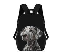 sinyumoney Dalmatian Dog Portrait Mochilas Para Niños Mochila Escolar Mochila Escolar Impresa En 3D Para Niños Estudiantes De Primaria Y Secundaria 17inch
