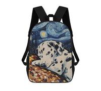 sinyumoney Dalmatian Puppy Sleeping Mochila Infantil, Mochila Escolar De Gran Capacidad Para Estudiantes, Mochila Para Libros, Mochila Para Niños, Niñas, Adultos Y Adolescentes 17inch