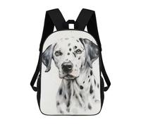 sinyumoney Dalmatian Watercolor Dog Mochilas Infantiles Mochila Escolar Impresa En 3D Para Niños Mochilas De Viaje Bolsas Para Libros Para Niños 17inch Mochila Escolar