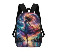 sinyumoney Dance of Flow Mochila Escolar Para El Trabajo, Negocios, Universidad Y Escuela Para Hombres, Mujeres Y Adolescentes 17inch