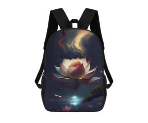 sinyumoney Dancing Lotus Flower Oasis Mochilas Escolares Para Niños Y Niñas, Mochilas Deportivas Informales Para Primaria, Mochilas De Gran Capacidad Para Libros 17inch