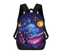 sinyumoney Dancing Night Stars Mochila Escolar Infantil Impresa En 3D Para Niños, Mochila De Viaje De Alta Capacidad, Bolsas Para Libros, Mochila Escolar Infantil 17inch