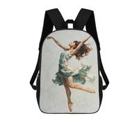 sinyumoney Dancing Woman Art Print 17inch Mochilas Escolares Impresas En 3D, Mochilas Escolares De Moda Para Niños De Primaria Y Secundaria