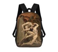 sinyumoney Dante And Virgil Mochila Escolar, Mochila Para Portátil, Mochila Para Camping, Aventuras Al Aire Libre Y Viajes Diarios 17inch