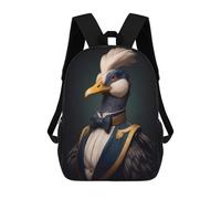 sinyumoney Dapper Duck in Tuxedo Mochila Escolar Resistente Al Agua, Mochila De Viaje, Bolsa Para Computadora Para Niñas, Niños Y Adolescentes 17inch