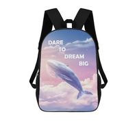 sinyumoney Dare To Dream Big Mochila Escolar Para Niñas Y Niños, Mochilas De Gran Capacidad, Mochilas Ligeras Para Niños Y Estudiantes 17inch