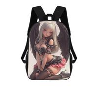 sinyumoney Dark Angel Anime Girl Gaming Mochila Escolar Secundaria Informal Para Viajes, Mochilas Para La Escuela Secundaria, Para Acampar, Aventuras Al Aire Libre Y Viajes Diarios 17inch