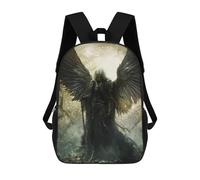 sinyumoney Dark Angel Fantasy Artwork Mochilas Escolares Mochila Escolar Ligera Mochila De Día Mochila Escolar Para La Universidad Para Niños/Niñas/Adolescentes 17inch