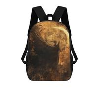 sinyumoney Dark Angel Moonlit Wings Mochila Escolar De Moda, Mochila Para Material Escolar, Mochila Impermeable Informal Para Acampar, Aventuras Al Aire Libre Y Viajes Diarios 17inch