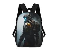 sinyumoney Dark Dead Space Armor Mochila Escolar Resistente Al Agua, Mochila De Negocios Para Hombres, Mujeres Y Adolescentes 17inch