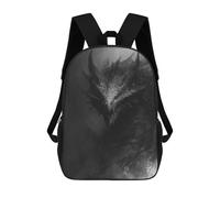 sinyumoney Dark Demon Head Artwork Mochila Escolar Grande Para Niños Para El Campus, Actividades Al Aire Libre, Viajes Y Deportes 17inch