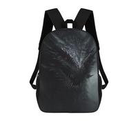 sinyumoney Dark Dragon Fantasy Artwork -1 Mochila Escolar, Bolso Resistente Para Portátil, Ideal Para Acampar, Aventuras Al Aire Libre Y Viajes Diarios 17inch