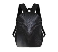 sinyumoney Dark Dragon Fantasy Artwork -2 Mochila Escolar De Moda, Mochila Para Material Escolar, Mochila Impermeable Informal Para Acampar, Aventuras Al Aire Libre Y Viajes Diarios 17inch