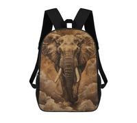 sinyumoney Dark Elephant Mochila, Mochila Infantil, Mochila Escolar Para Estudiantes, Mochila Para Libros, Mochila Escolar Impresa En 3D Para Niños Y Niñas 17inch