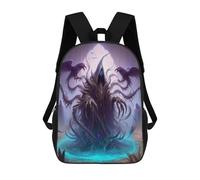 sinyumoney Dark Fantasy Demon Artwork Mochila Escolar/para Ordenador Portátil Para Colegio/trabajo/viajes Para Camping, Aventuras Al Aire Libre Y Viajes Diarios 17inch