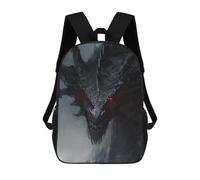 sinyumoney Dark Fantasy Dragon Artwork -2 Mochila Escolar De Moda, Mochila Para Material Escolar, Mochila Impermeable Informal Para Hombres/mujeres 17inch